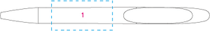 ICON IC 400 - MATT balpen geel onbedrukt 5422