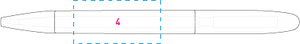 ICON IC 400 - FROST balpen oranje 2 kleuren 5417