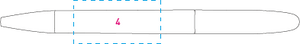 ICON IC 400 - C CR balpen geel onbedrukt 5389
