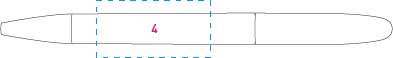 ICON IC 400 - C CR balpen geel onbedrukt 5389