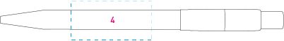 PIXEL PX 40 - C balpen geel onbedrukt 9339