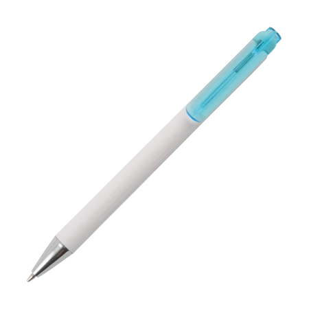 MANHATTAN balpen met transparante clip full colour bedrukt lichtgroen Full colour 7660