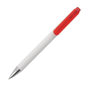 MANHATTAN balpen met transparante clip 72u paars 1 kleur 7645
