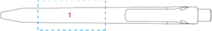 FRAZER balpen HC donkerblauw 2 kleuren 4045