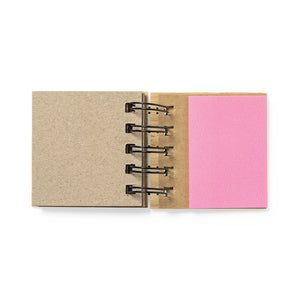 Plaknotitieblok Feros hout 2 kleuren