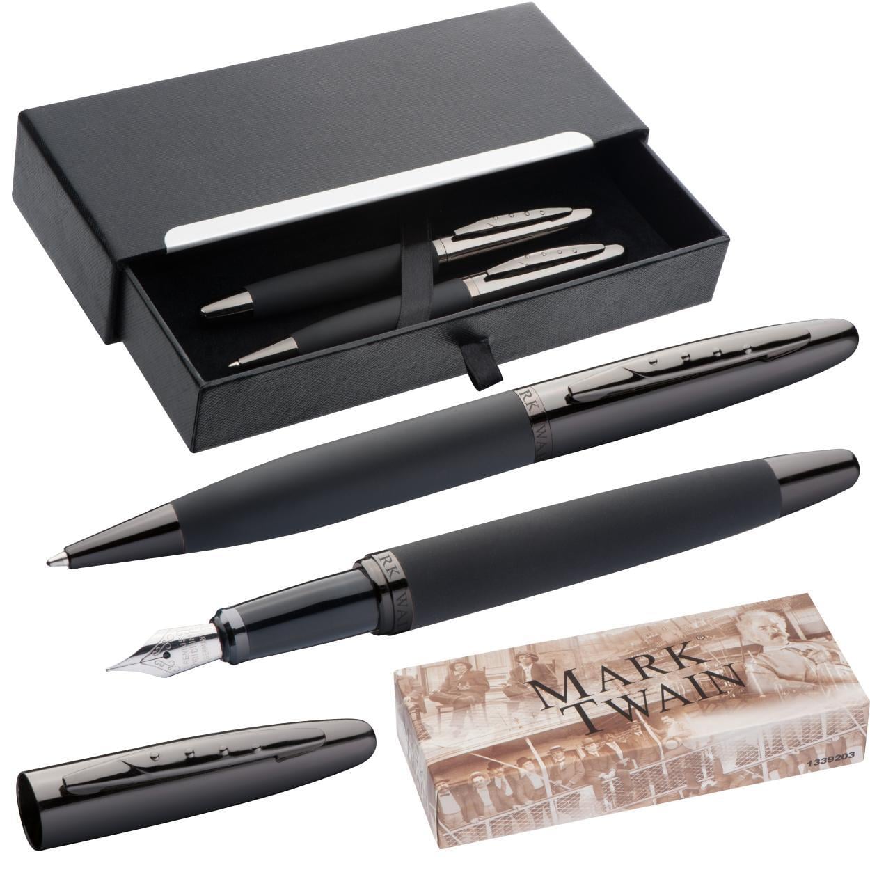 Mark Twain schrijfset met logo