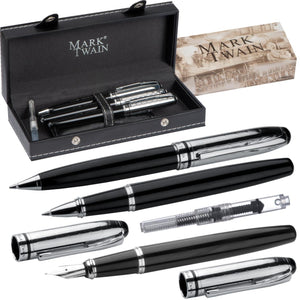 Mark Twain schrijfset graveren