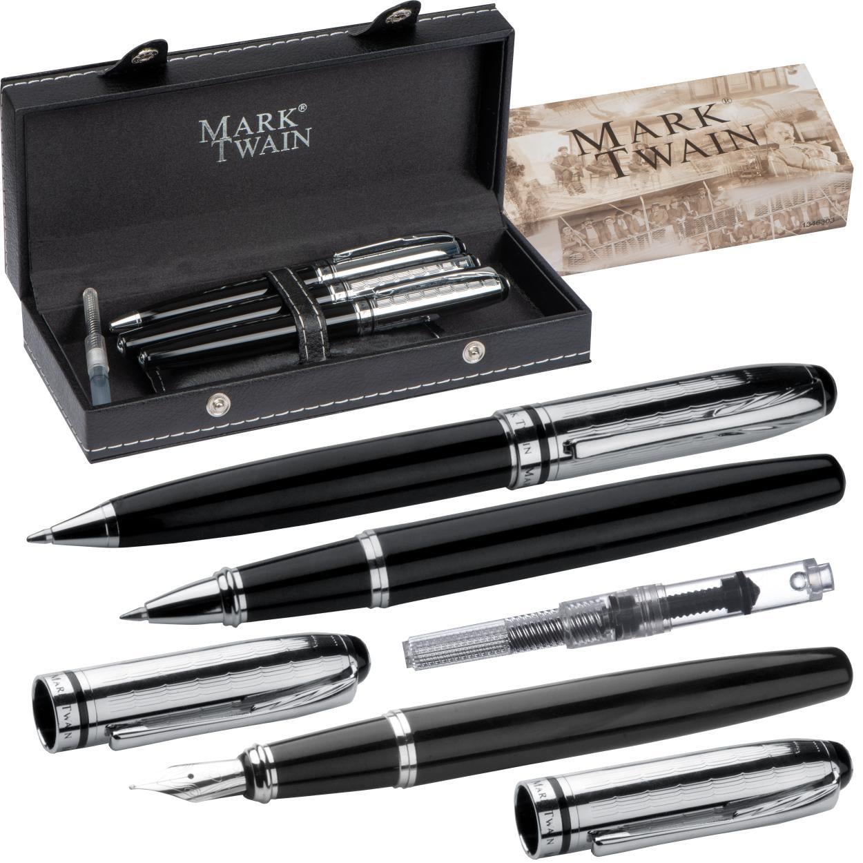Mark Twain schrijfset graveren