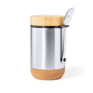 Lunchbox Cambrix zilver onbedrukt