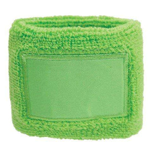 Zweetband pols met label blauw onbedrukt 13927