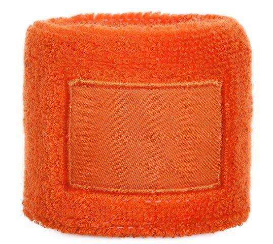 Zweetband pols met label rood 1 kleur tr 13928