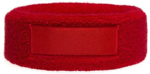 Hoofdband met label zwart onbedrukt 5187