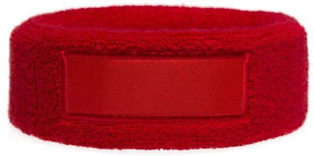 Hoofdband met label zwart onbedrukt 5187