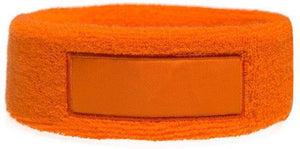 Hoofdband met label blauw onbedrukt 5184