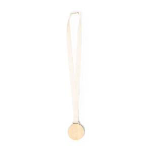 Medaille Guster wit onbedrukt