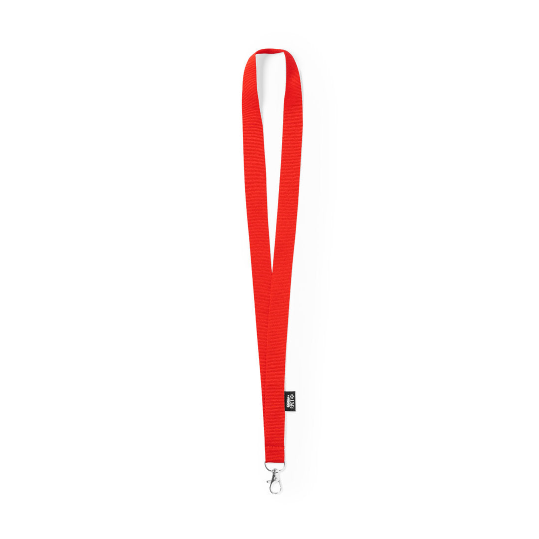 Lanyard Loriet wit onbedrukt