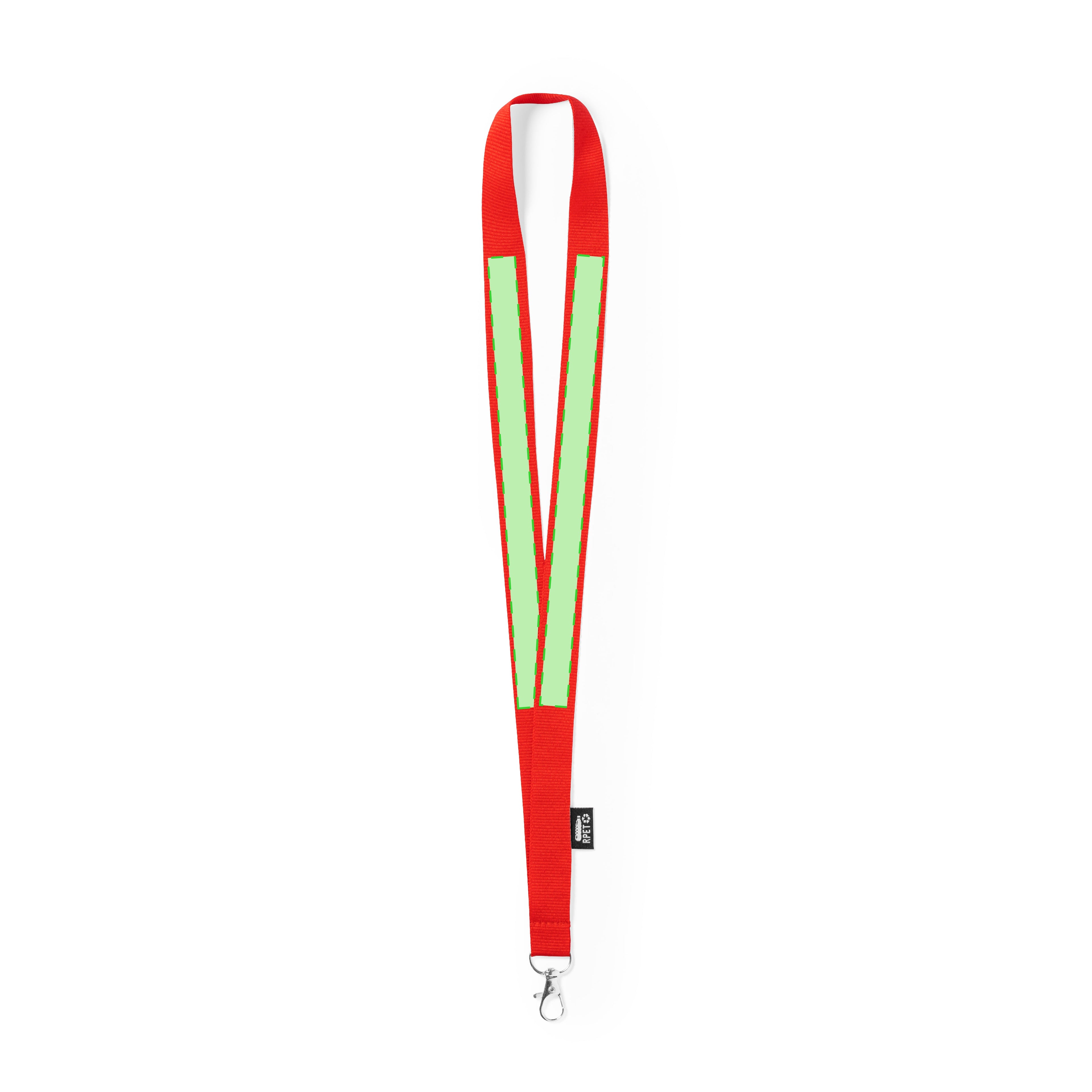 Lanyard Loriet rood onbedrukt
