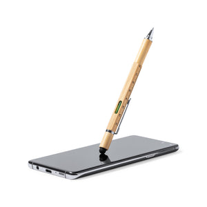 Multifunctionele pen Rakars beige Graveren