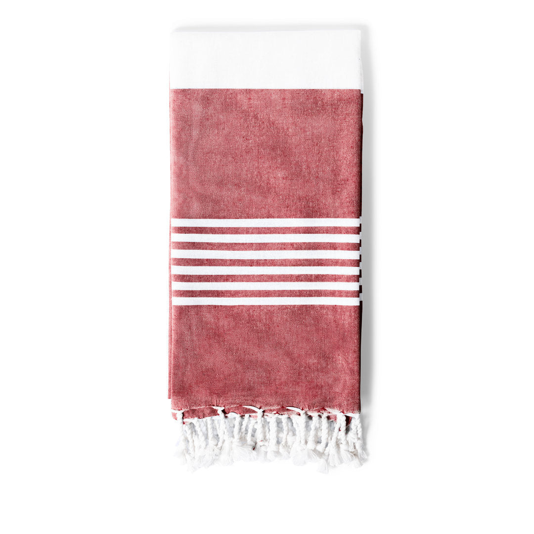 Handdoek Pareo Vedant rood 1 kleur