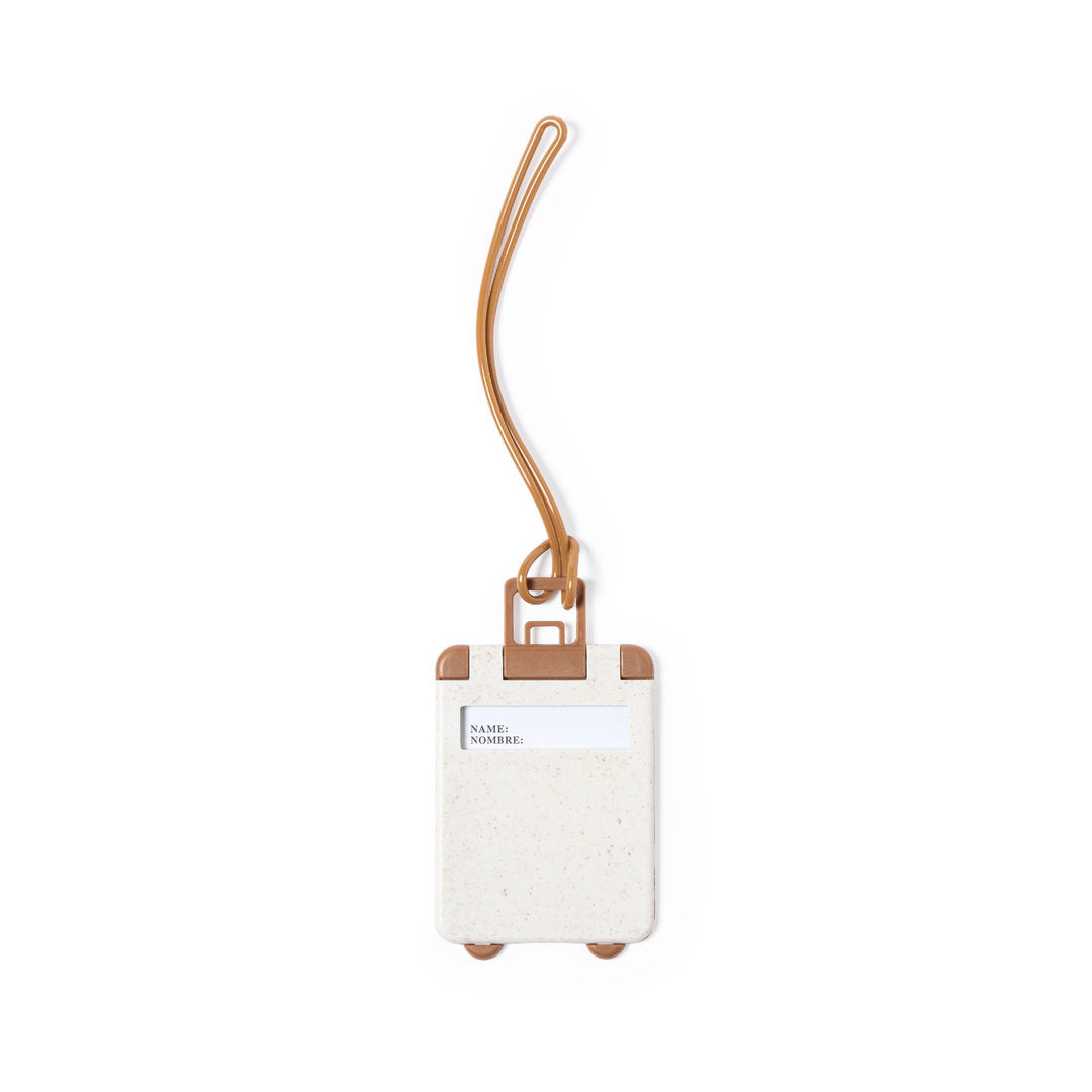 Bagagelabel Cliffer beige onbedrukt