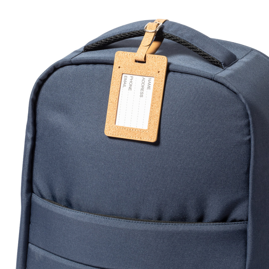 Bagagelabel Dastin beige Graveren