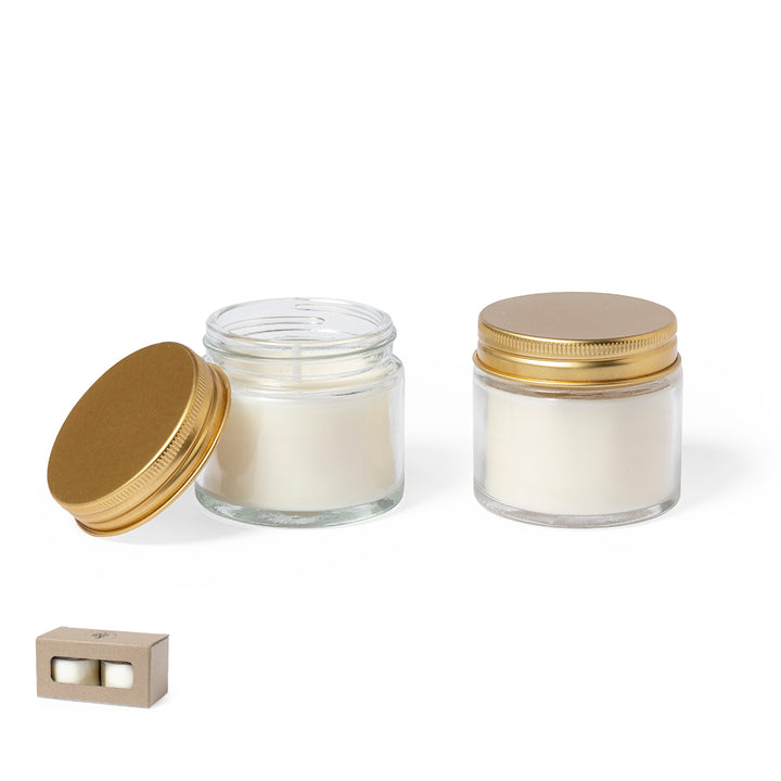 Aromatische kaarsenset Kesha bedrukken