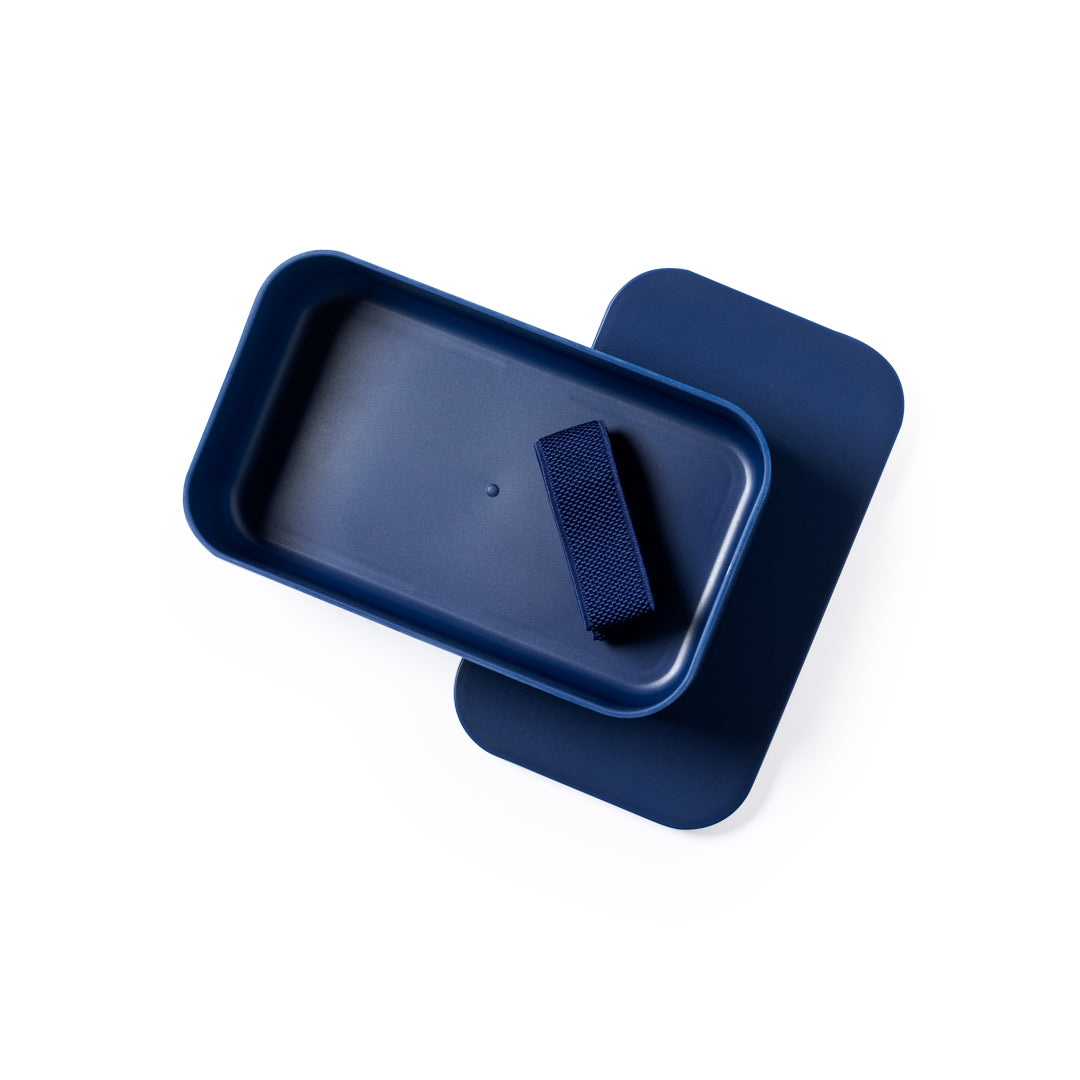 Lunchbox Sandix donkerblauw onbedrukt