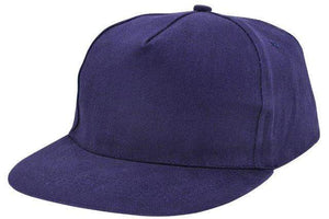 Honkbalcap van katoen blauw 1 kleur tr 5172