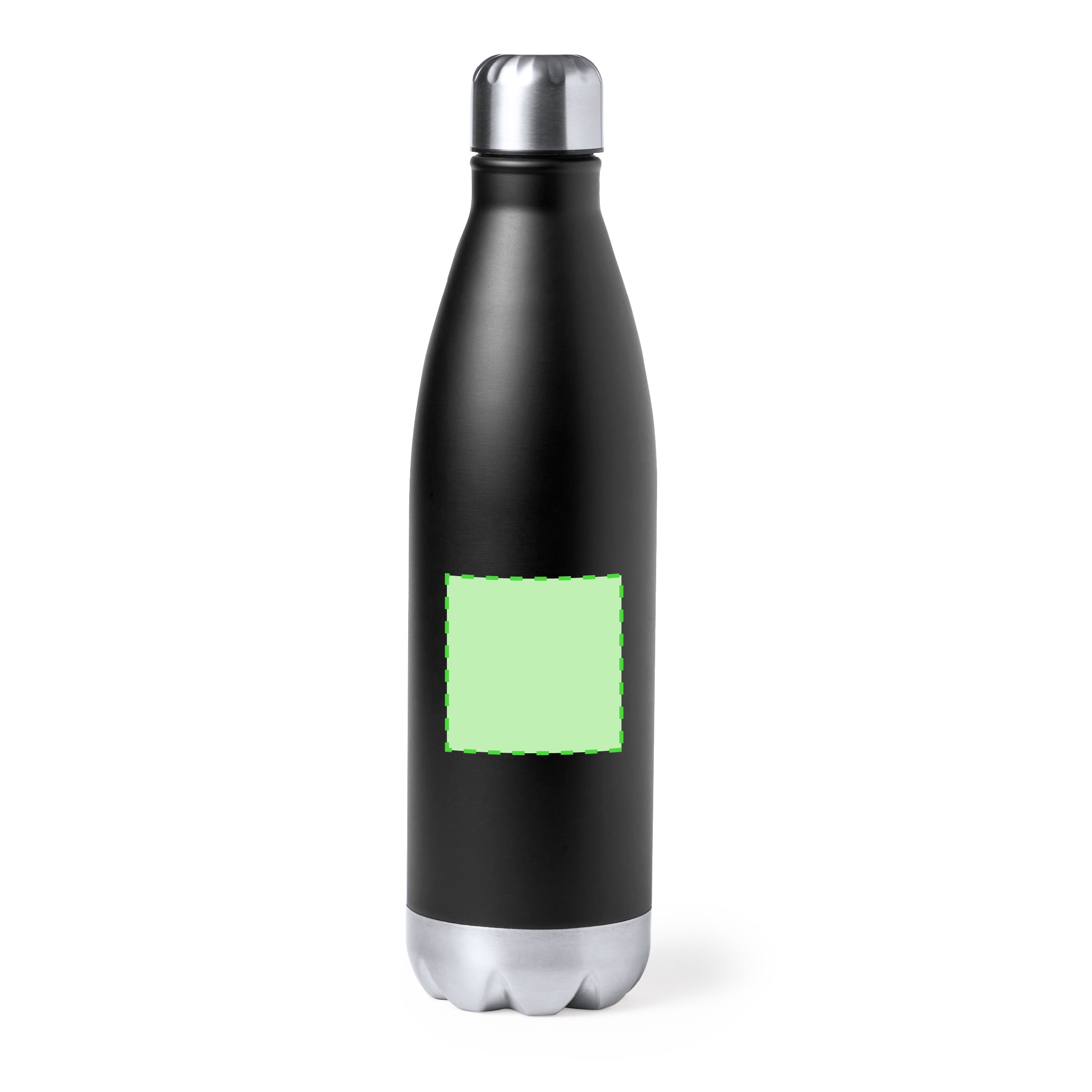 Geïsoleerde fles Willy zwart Graveren