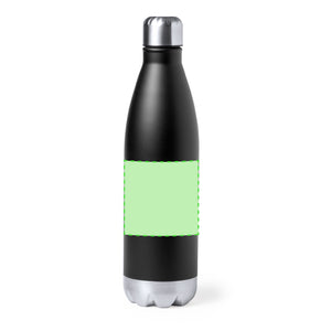 Geïsoleerde fles Willy zwart onbedrukt