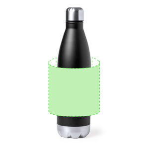 Geïsoleerde fles Willy zwart 1 kleur
