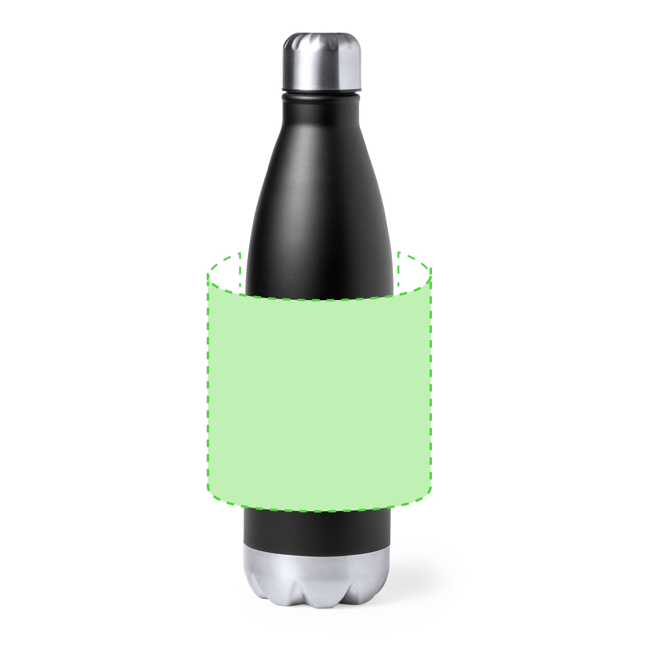 Geïsoleerde fles Willy donkerblauw onbedrukt