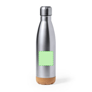 Fles Kraten zilver onbedrukt
