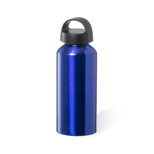 Fles Fecher blauw Graveren