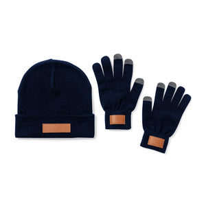 Set Prasan donkerblauw onbedrukt