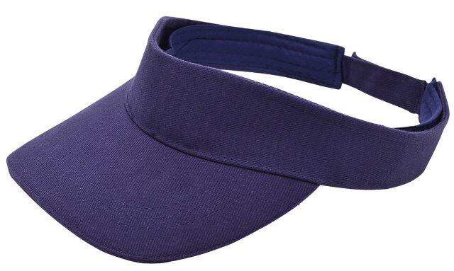 Zonneklep blauw 1 kleur tr 13885