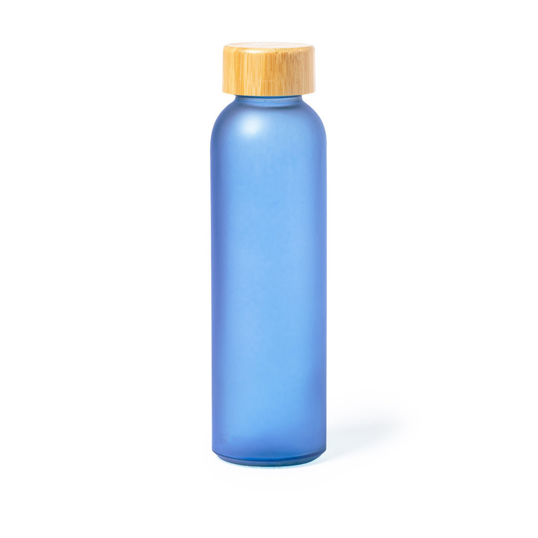 Fles koelbox blauw onbedrukt