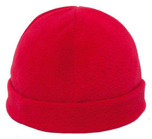 Muts van fleece zwart Borduren 8174