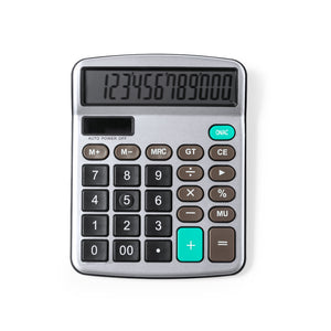 Calculator Tueris grijs onbedrukt