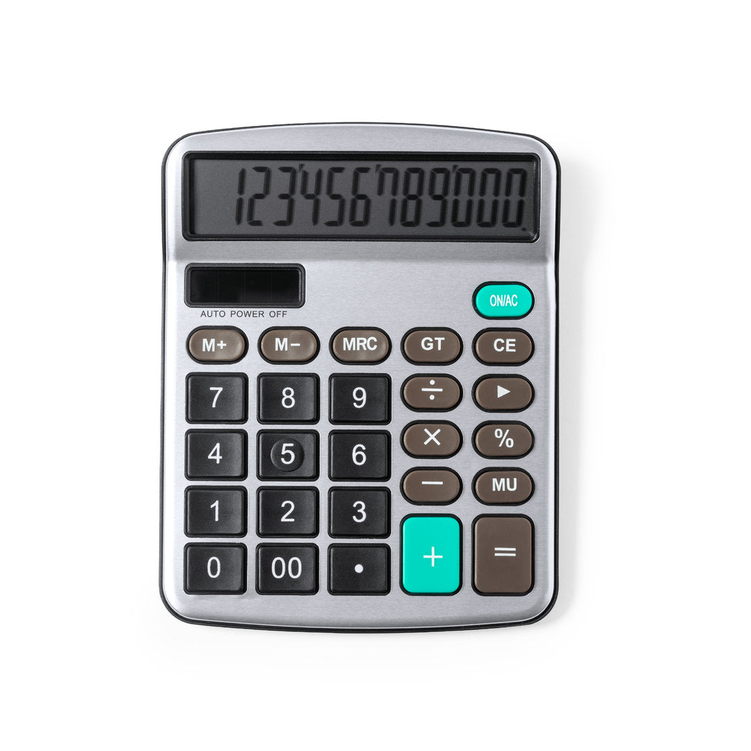 Calculator Tueris grijs onbedrukt