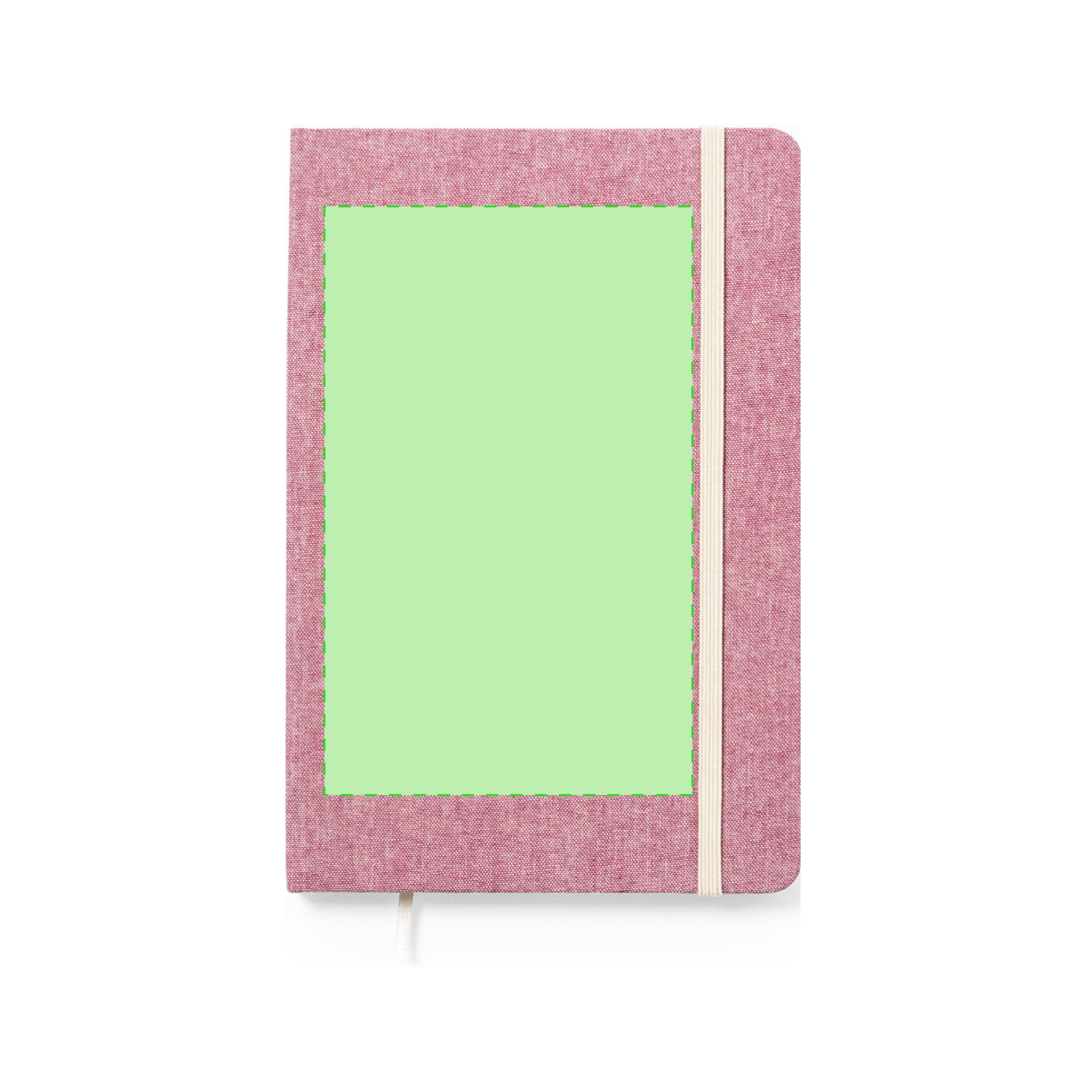 Notitieblok Chancy rood 1 kleur