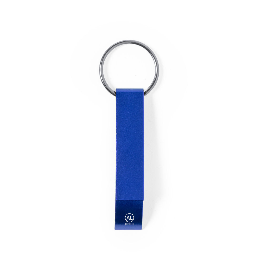 Opener Sleutelring Mixe blauw onbedrukt