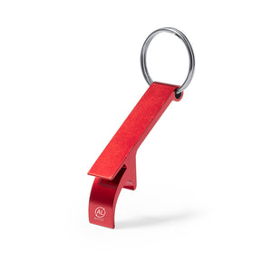 Opener Sleutelring Mixe rood 1 kleur