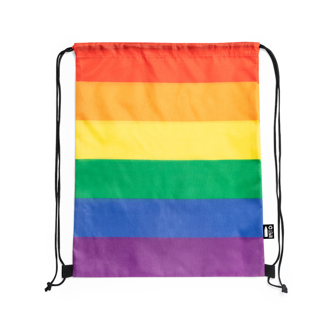 Tas met trekkoord Marsha regenboog onbedrukt
