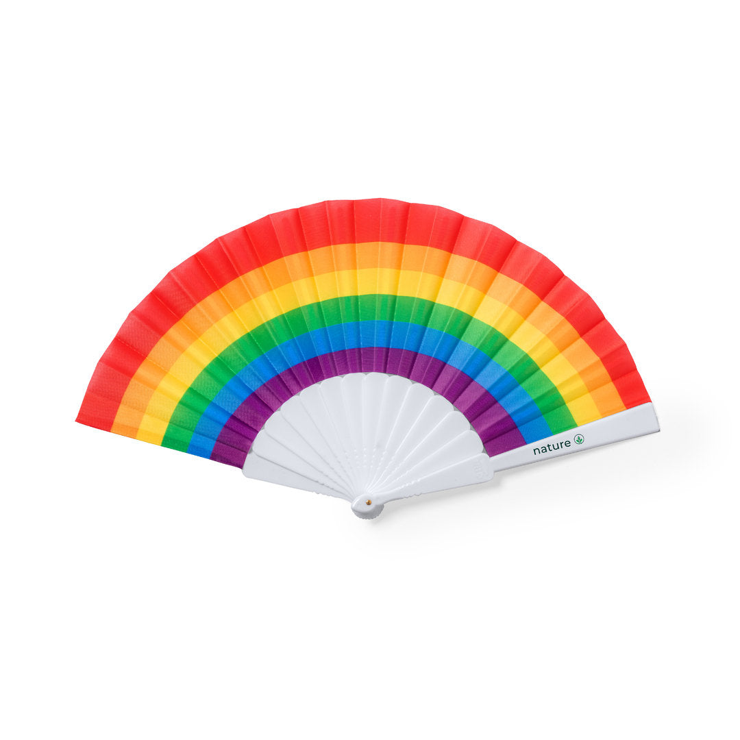 Handwaaier Rupaul regenboog onbedrukt