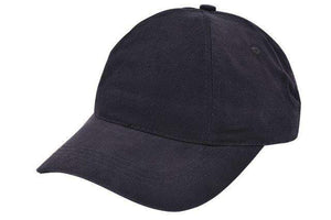Cap geborsteld katoen zwart 1 kleur tr 2081