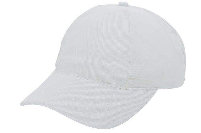 Cap geborsteld katoen grijs 1 kleur tr 2075