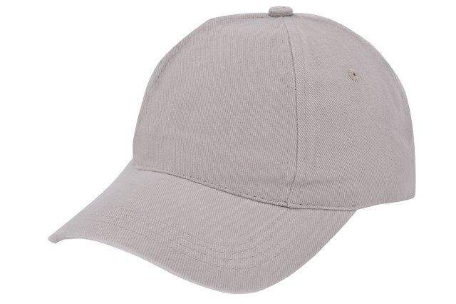 Cap geborsteld katoen geel 1 kleur tr 2073