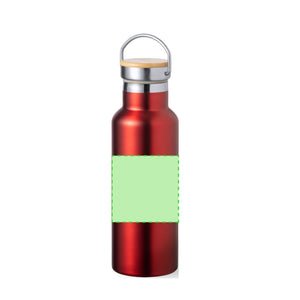 Geïsoleerde fles Naxel rood Graveren