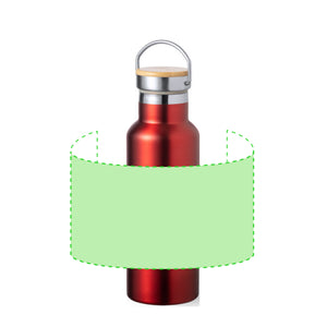 Geïsoleerde fles Naxel rood 1 kleur